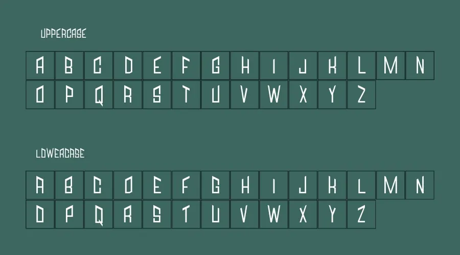 Jagged Font Preview