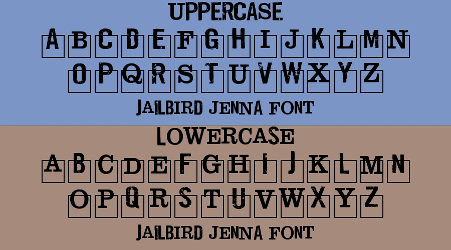 jailbIrD JenNA Font Preview