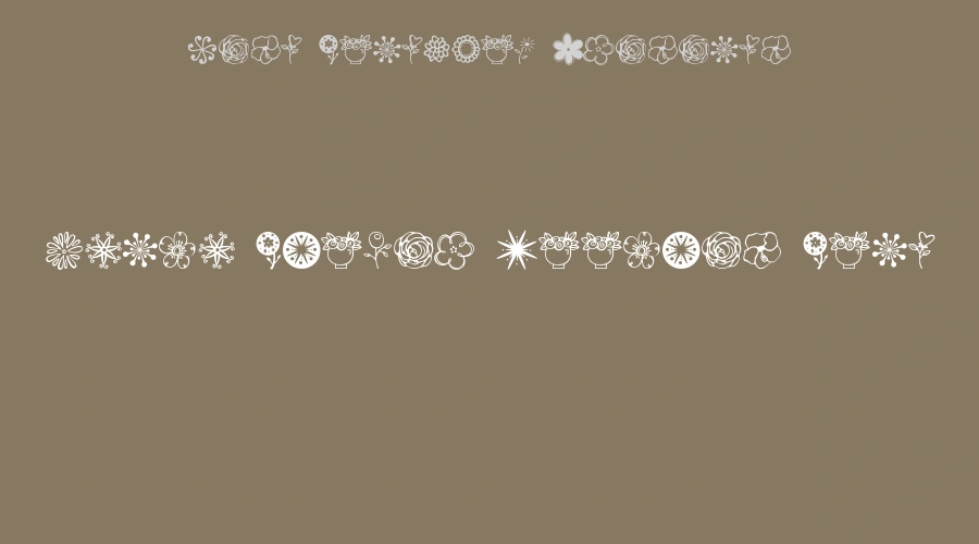 Janda Flower Doodles Font