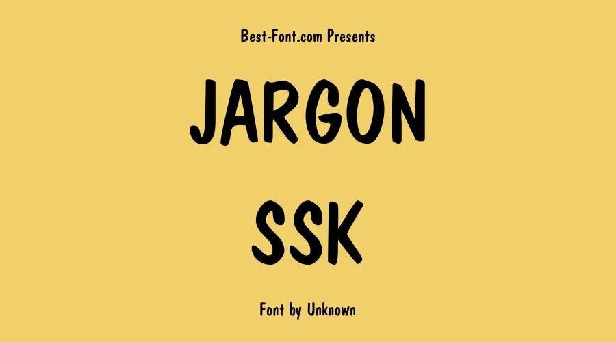 Jargon SSK Font
