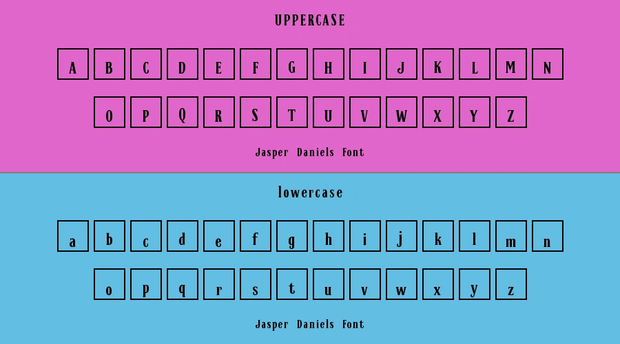 Jasper Daniels Font Preview