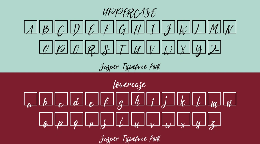 Jasper Typeface Font Preview