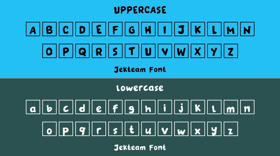 Jekteam Font Preview