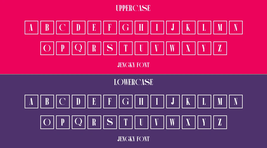 Jengky Font Preview