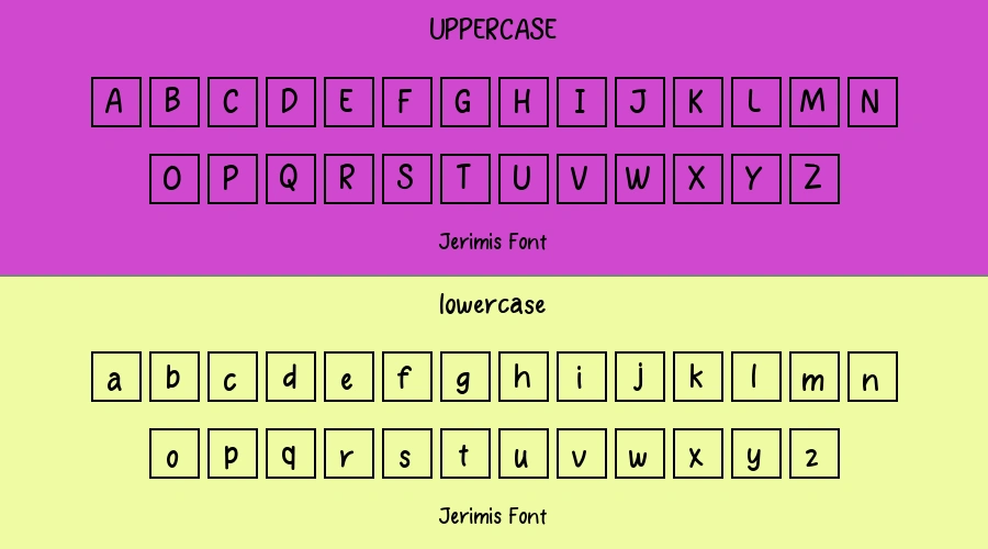 Jerimis Font Preview