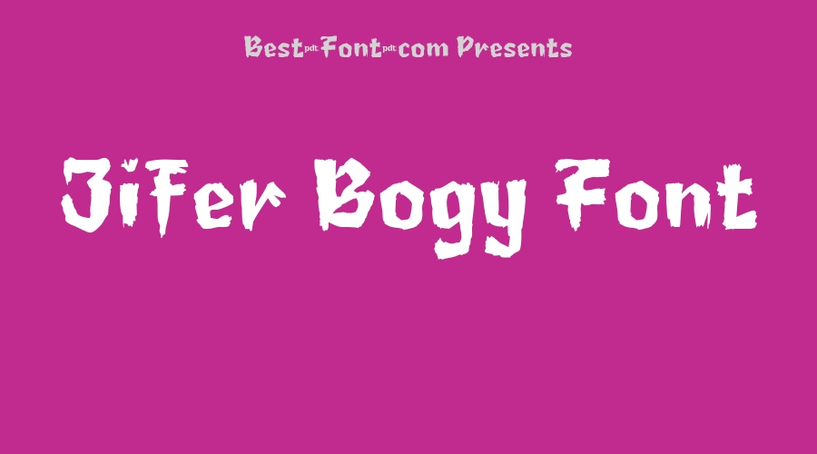 Jifer Bogy Font