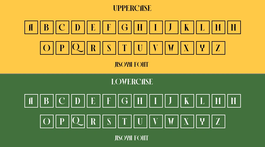 Jisoya Font Preview