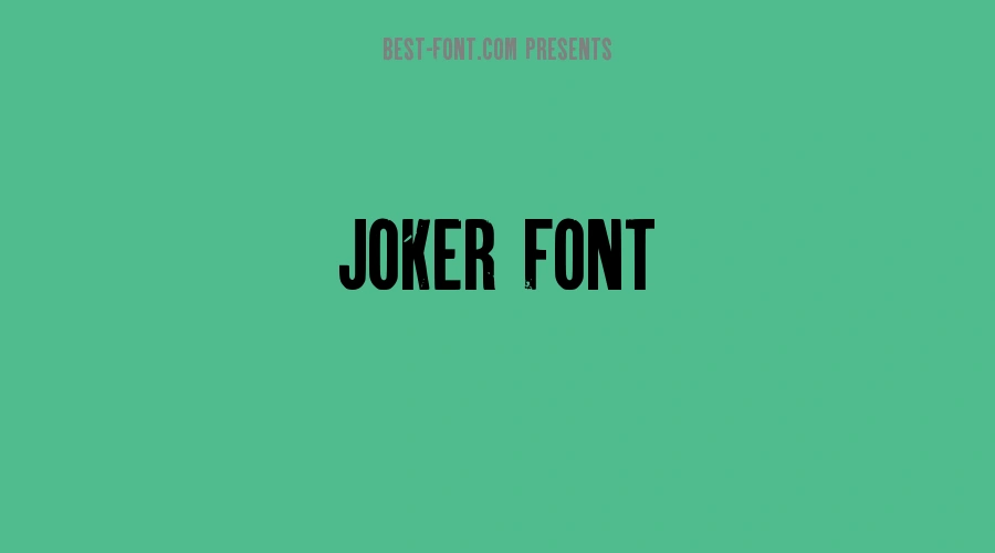 Joker Font