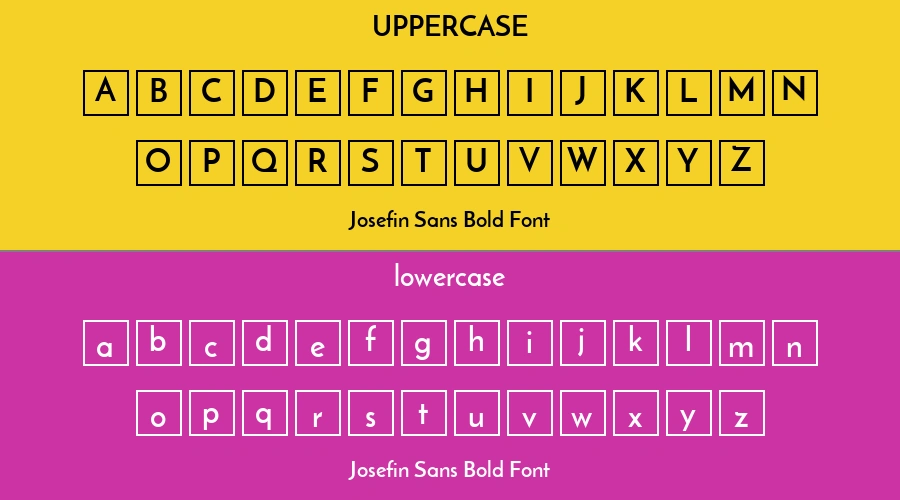 Josefin Sans Bold Font Preview