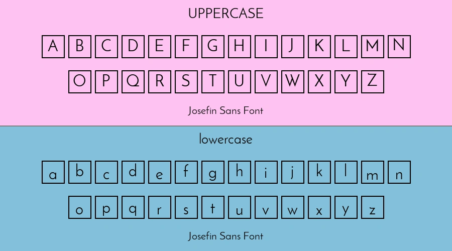 Josefin Sans Font Preview