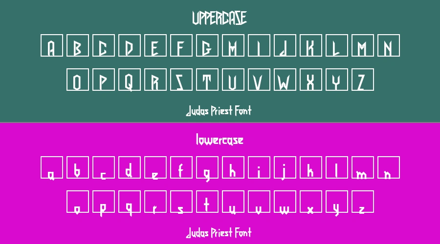 Judas Priest Font Preview