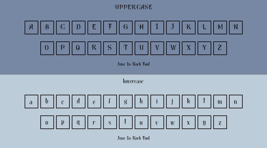 June In Rock Font Preview