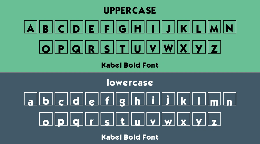 Kabel Bold Font Preview