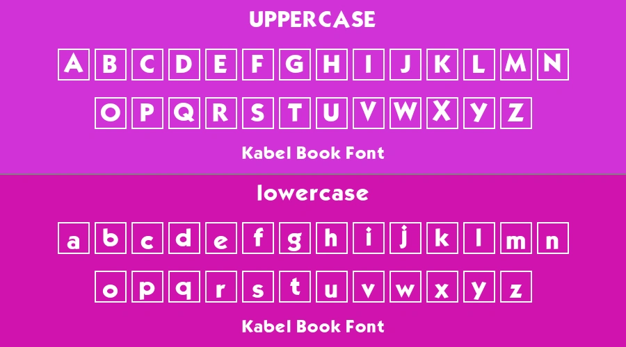 Kabel Book Font Preview