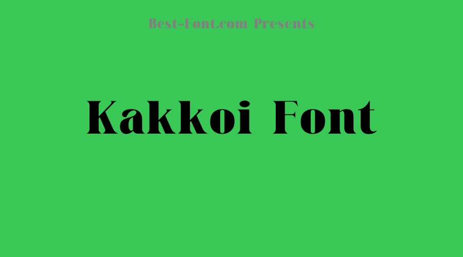 Kakkoi Font