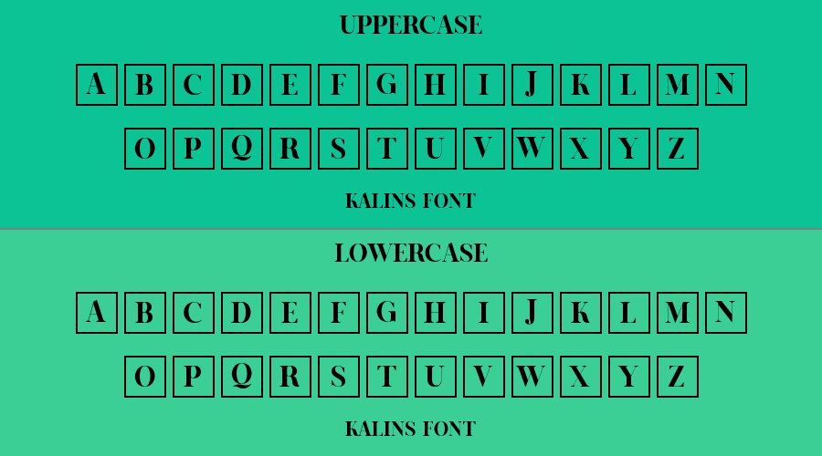 Kalins Font Preview