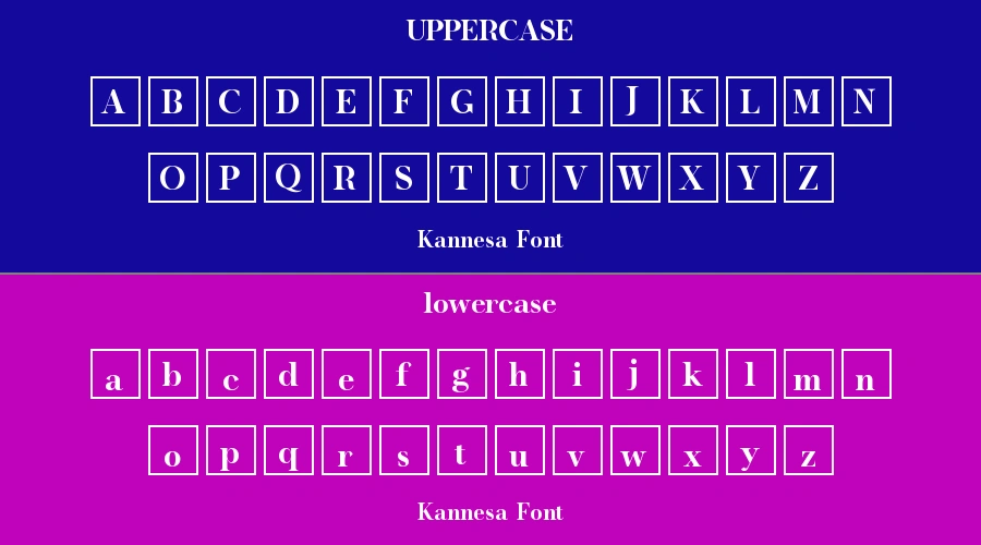Kannesa Font Preview