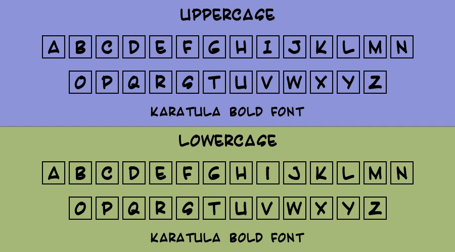 Karatula Bold Font Preview
