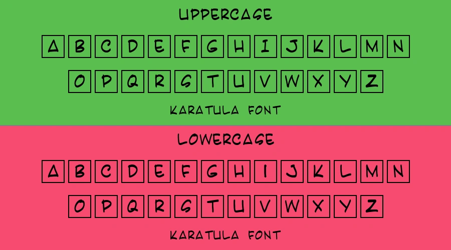 Karatula Font Preview