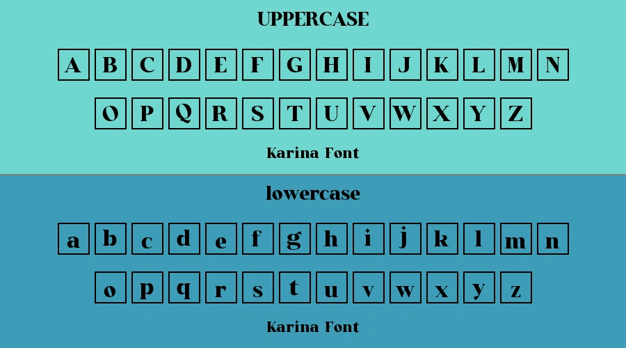 Karina Font Preview