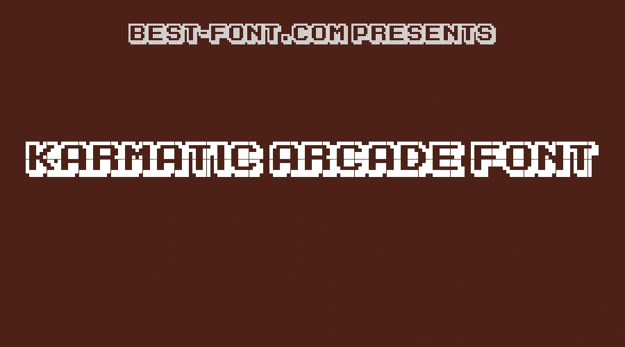 Karmatic Arcade Font