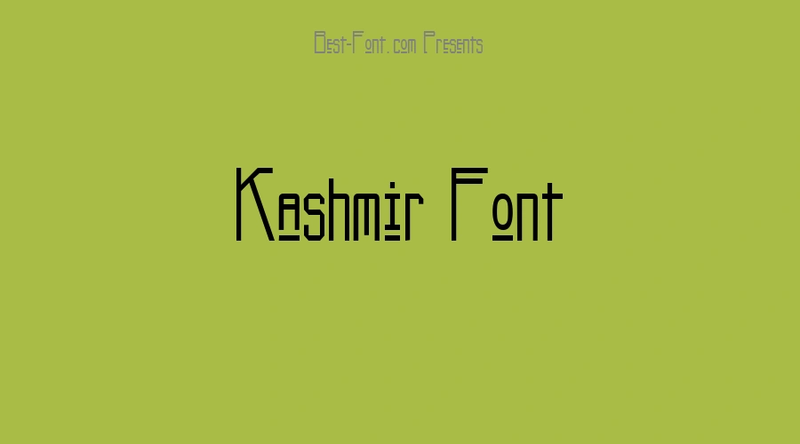 Kashmir Font