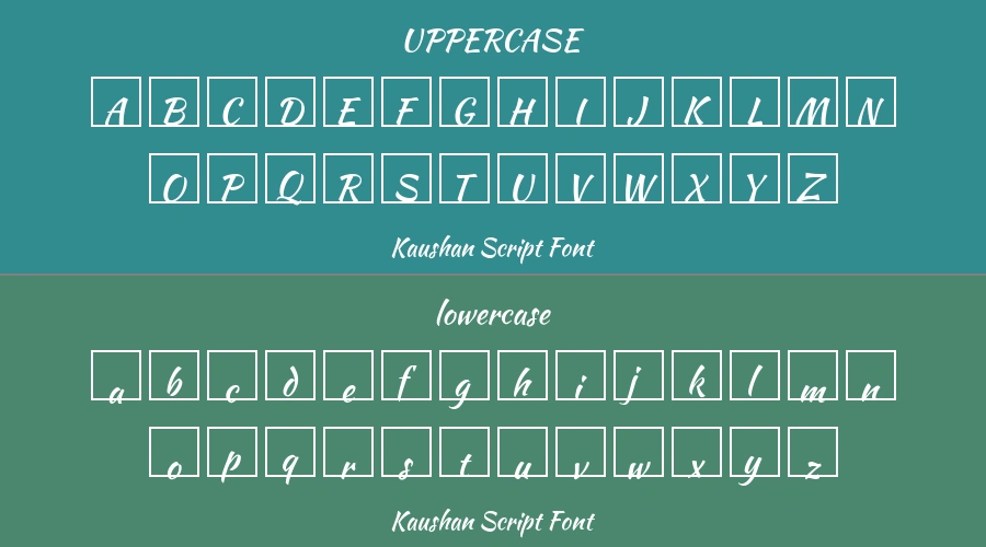 Kaushan Script Font Preview