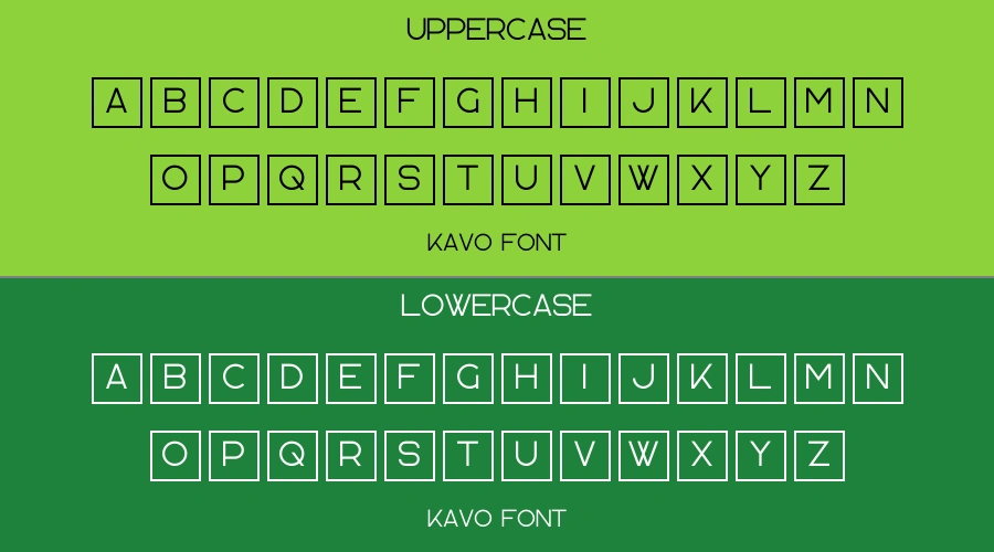 Kavo Font Preview