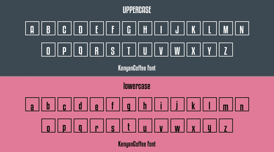 KenyanCoffee Font Preview