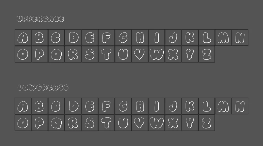KF Puff Font Preview