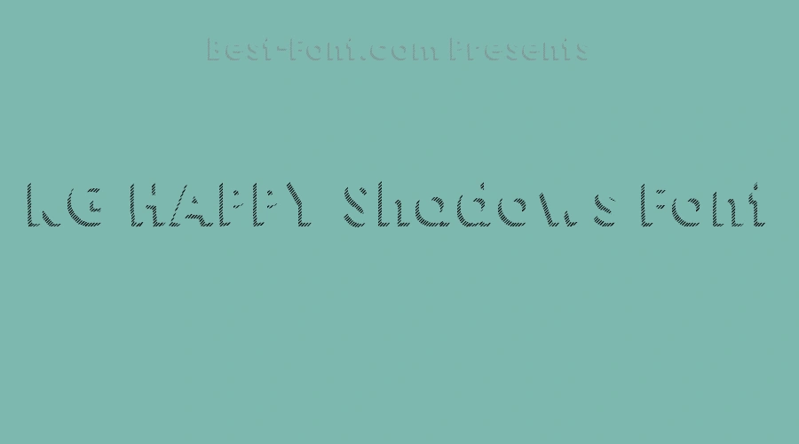 KG HAPPY Shadows Font