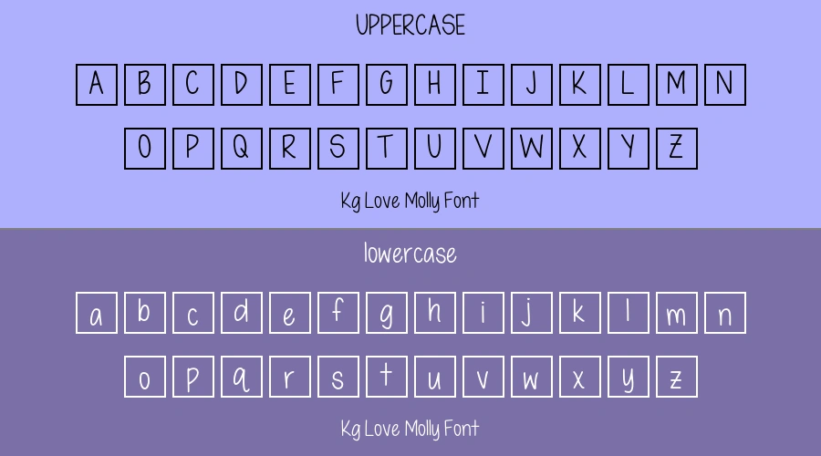 Kg Love Molly Font Preview