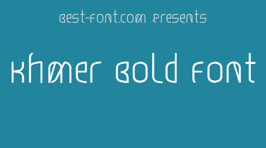 Khmer Bold Font