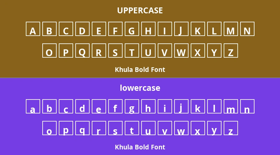 Khula Bold Font Preview