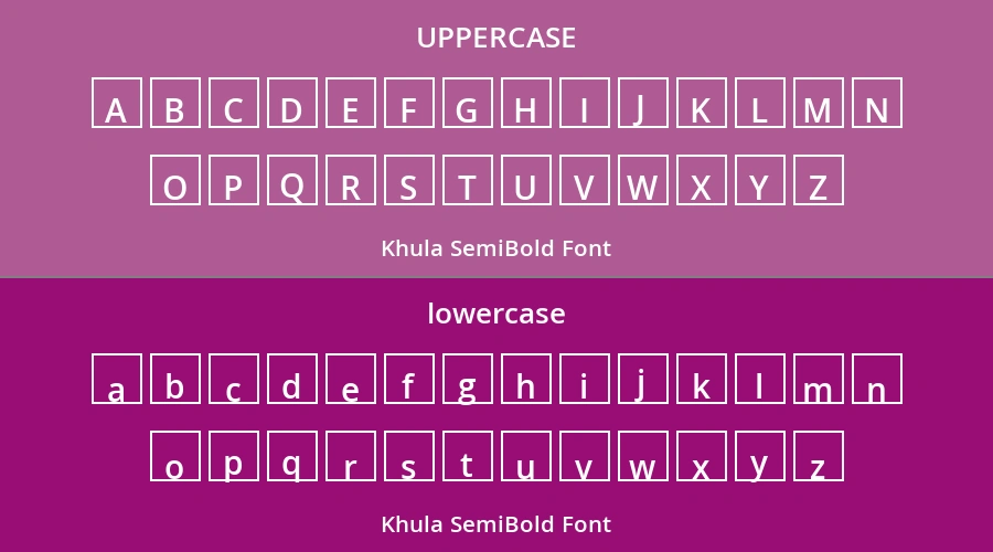 Khula SemiBold Font Preview