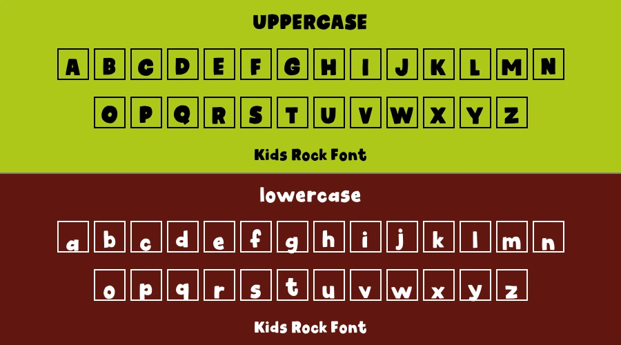 Kids Rock Font Preview