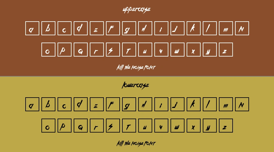 Kill The Noise Font Preview