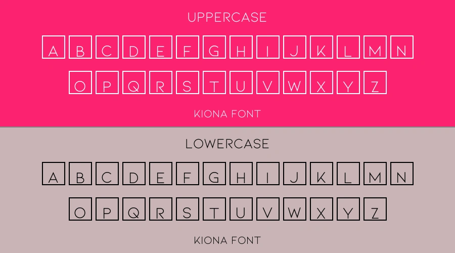 Kiona Font Preview