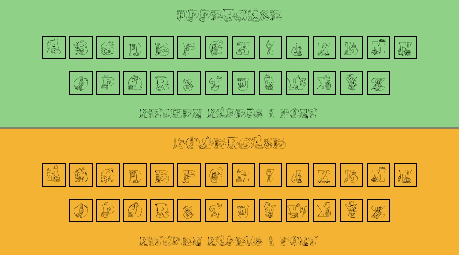 Kitchen Kapers I Font Preview