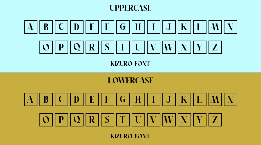 Kizuro Font Preview
