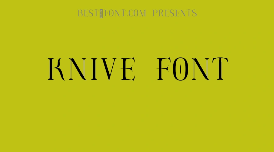 Knive Font