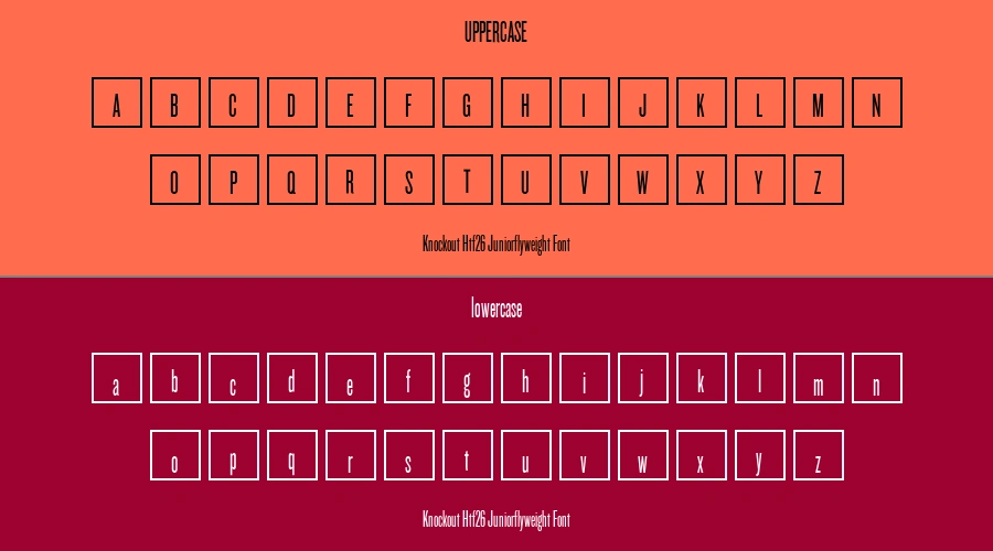Knockout Htf26 Juniorflyweight Font Preview