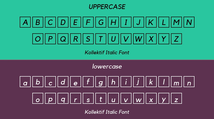Kollektif Italic Font Preview
