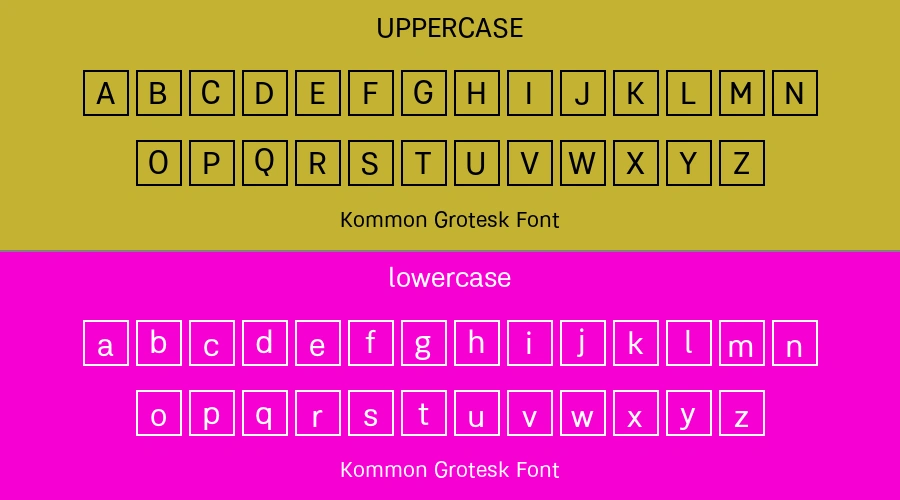 Kommon Grotesk Font Preview