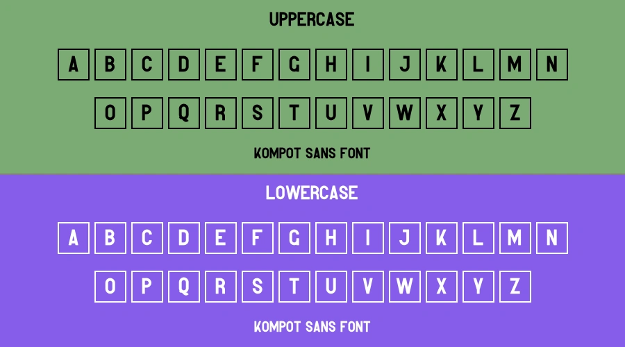Kompot Sans Font Preview