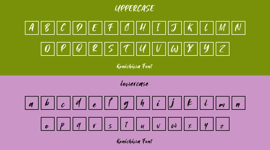 Konichiwa Font Preview