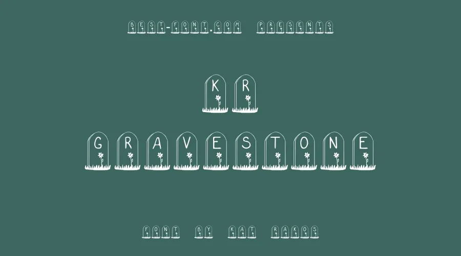 KR Gravestone Font