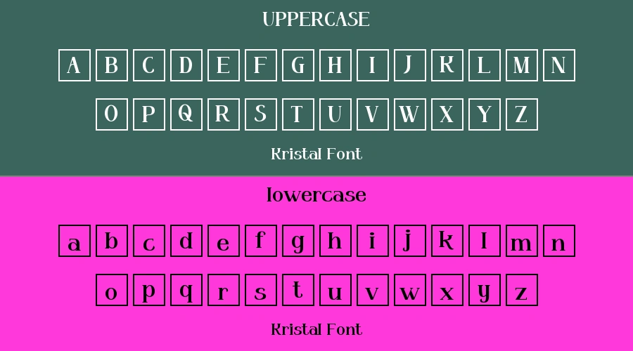 Kristal Font Preview