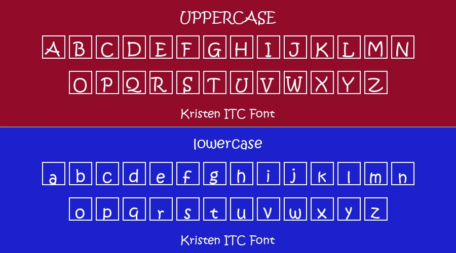 Kristen ITC Font Preview