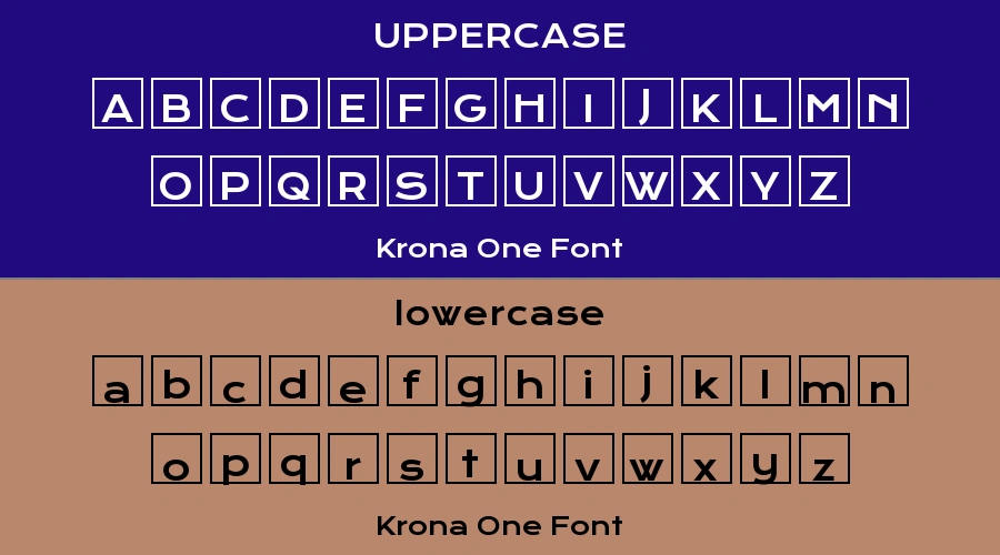 Krona One Font Preview